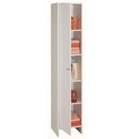 Flash Tall Bathroom Cabinet In White With 1 Door