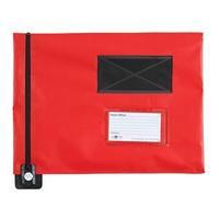 Flat Mail Pouch (A4&) 355mm x 386mm (Red)