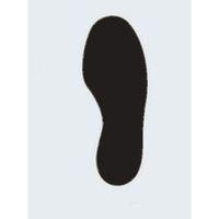 FLOOR SIGNAL BLACK MARKERS FEET 300X100MM PK 10 (5 LEFT/5 RIGHT)