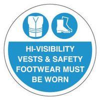 FLOOR MARKER 430MM DIA HIGH VIS VESTS & SAFETY FOOTWEAR