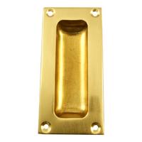 flush pull handle polished brass 35in 89mm