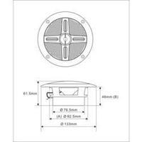 flush mount speaker renkforce mr 42wh 50 w 4 white 1 pair