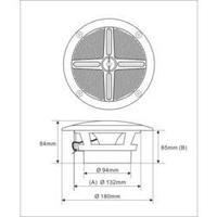 Flush mount speaker Renkforce MR-62WH 110 W 4 ? White 1 pair