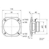 flush mount speaker visaton frs 10 wp 50 w 8 white 1 pcs