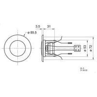 Flush mount speaker Visaton DL-5 5 W 8 ? White 1 pc(s)