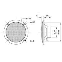 Flush mount speaker Visaton FR 16 WP 1 pc(s)