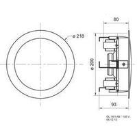 flush mount speaker visaton dl 181 ab 12 w 100 v white 1 pcs