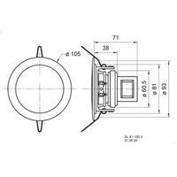 flush mount speaker visaton dl 8 30 w 8 white 1 pcs