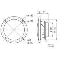 Flush mount speaker Visaton FR-10 WP 1 pc(s)