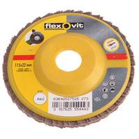 flexovit 63642527530 flap discs for angle grinders 125mm medium 80