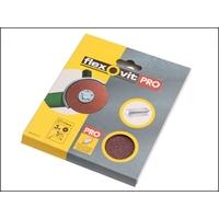 Flexovit Aluminium Oxide Fibre Discs 115 mm Medium 50g (10)