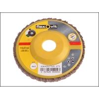 Flexovit Flap Discs For Angle Grinders 115mm 80g (1)