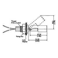 Float switch 250 Vac, 100 Vdc 1 A 1 maker, 1 breaker TE Connectivity Sensor LS503-51 IP65 1 pc(s)