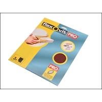 flexovit aluminium oxide sanding sheets 230 x 280 mm fine 120g 3