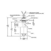 Float switch 250 Vac 1 A 1 maker, 1 breaker TE Connectivity Sensor VCS-08 IP65 1 pc(s)