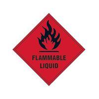 flammable liquid sav 100 x 100mm