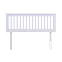 Flintshire Pentre Hardwood Headboard in White, Single