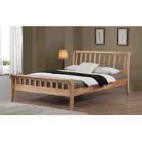 Flintshire Padeswood Hardwood Oak Finish Bed Frame, Single