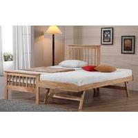 Flintshire Pentre Hardwood Guest Bed in Oak, Single