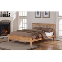 flintshire pentre hardwood oak finish bed frame king size