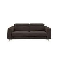 Flavio 3 Seater Leather Sofa