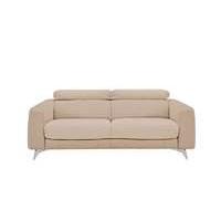 Flavio 3 Seater Leather Sofa