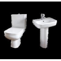 flexi full pedestal basin and toilet suite