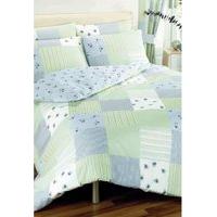 Floral Patchwork Blue Bedding