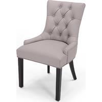 Flynn Scoop Back Chair, Pewter Grey