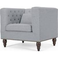 flynn square armchair persian grey