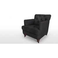 flynn armchair midnight black