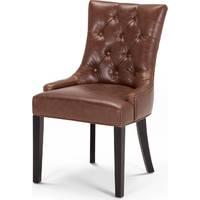 Flynn Scoop Back Chair, Chestnut