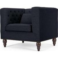 Flynn Square Armchair, Opulent Navy