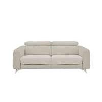 Flavio 3 Seater Leather Sofa