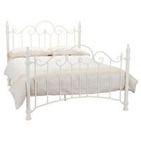 florence white bed frame double