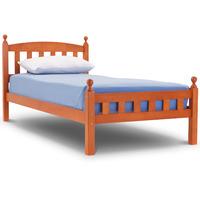 florence wooden bed frame single cherry