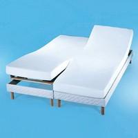 flannelette mattress protector for adjoining mattresses with pvc water ...