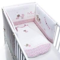 Floral Cotton Percale Cot Bumper