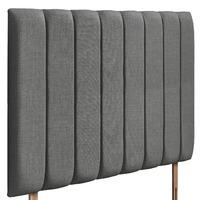 Florence Grand Upholstered Headboard - Double - Granite