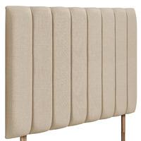 Florence Grand Upholstered Headboard - Superking - Beige