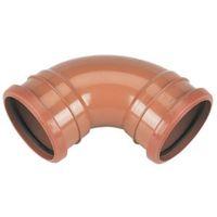 floplast underground drainage socket bend dia110mm terracotta