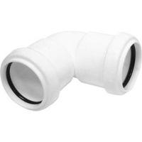 Floplast Push Fit Waste Knuckle Bend (Dia)40mm White