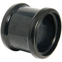 Floplast Ring Seal Soil Coupling (Dia)110mm Black