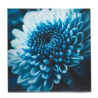 Flower Blue Canvas (W)550mm (H)550mm