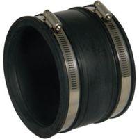 Floplast Underground Drainage Flexible Coupling (Dia)115mm Black