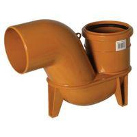 Floplast Underground Drainage Low Back P Trap (Dia)110mm Terracotta