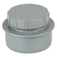 Floplast Ring Seal Soil Access Cap (Dia)110mm Grey