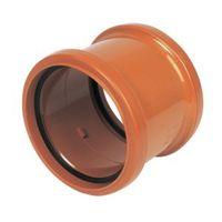 Floplast Underground Drainage Pipe Coupling (Dia)110mm Terracotta