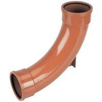 Floplast Underground Drainage Rest Bend (Dia)110mm Terracotta