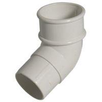 Floplast Miniflo 112.5 ° Gutter Downpipe Offset Bend (Dia)50mm White